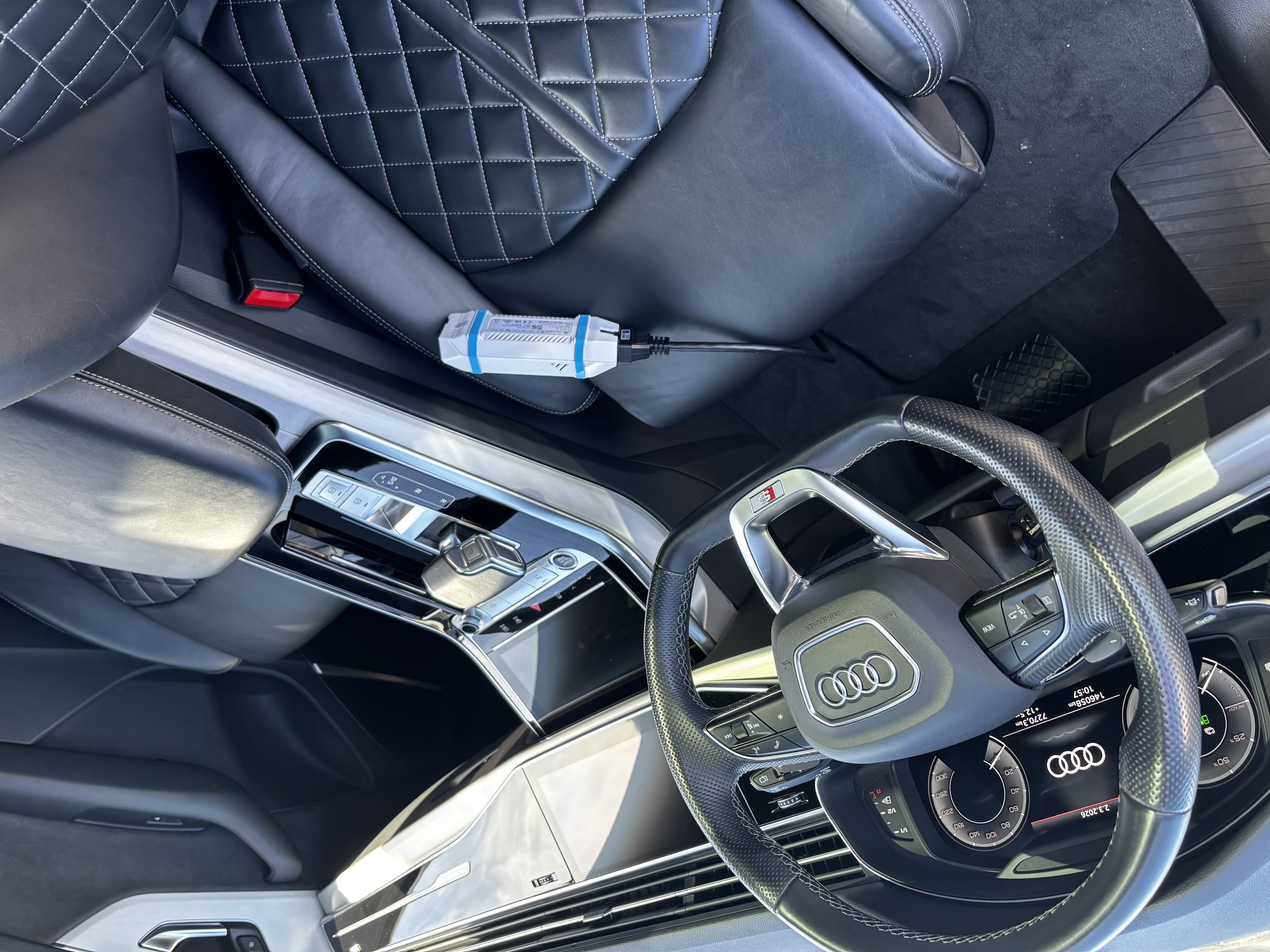 EV accudiagnose apparatuur interieur